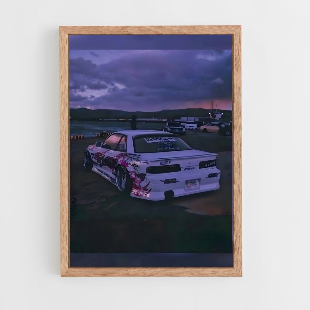 Poster Pink Drift – affiche Nissan (vue 4)